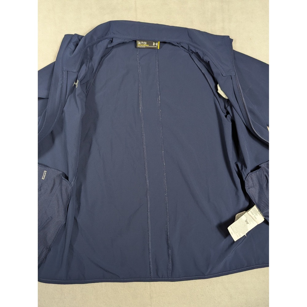 NEW Under Armour Notre Dame Fighting Irish Storm 1 Full Zip‎ Jacket Navy Blue Sm - Picture 5 of 9